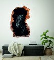 FOTOTAPETA 3D SAMOPRZYLEPNA naklejka ścienna CZARNY KOŃ
