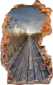 FOTOTAPETA 3D SAMOPRZYLEPNA naklejka ścienna POMOST