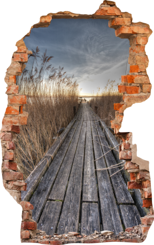 FOTOTAPETA 3D SAMOPRZYLEPNA naklejka ścienna POMOST