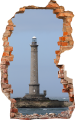 FOTOTAPETA 3D SAMOPRZYLEPNA naklejka ścienna LATARNIA MORSKA
