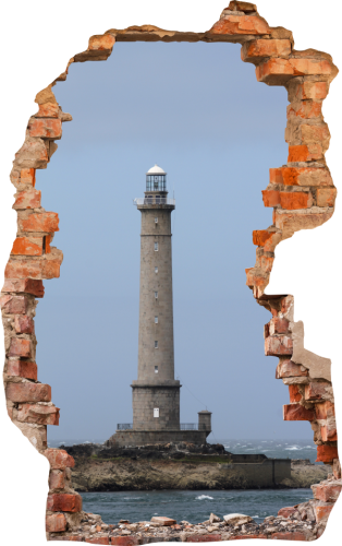 FOTOTAPETA 3D SAMOPRZYLEPNA naklejka ścienna LATARNIA MORSKA