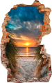 FOTOTAPETA 3D SAMOPRZYLEPNA naklejka ścienna ZACHÓD SŁOŃCA NA PLAŻY