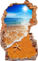 FOTOTAPETA 3D SAMOPRZYLEPNA naklejka ścienna POMARAŃCZOWA PLAŻA