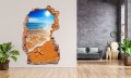 FOTOTAPETA 3D SAMOPRZYLEPNA naklejka ścienna POMARAŃCZOWA PLAŻA
