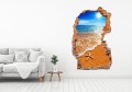 FOTOTAPETA 3D SAMOPRZYLEPNA naklejka ścienna POMARAŃCZOWA PLAŻA