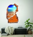 FOTOTAPETA 3D SAMOPRZYLEPNA naklejka ścienna POMARAŃCZOWA PLAŻA