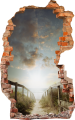 FOTOTAPETA 3D SAMOPRZYLEPNA naklejka ścienna CHMURY NAD PLAŻĄ