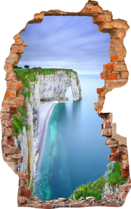 FOTOTAPETA 3D SAMOPRZYLEPNA naklejka ścienna ZIELONY KLIF