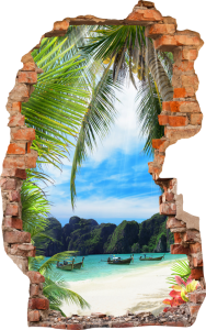 FOTOTAPETA 3D SAMOPRZYLEPNA naklejka ścienna WIDOKI NA PLAŻY