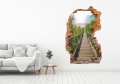 FOTOTAPETA 3D SAMOPRZYLEPNA naklejka ścienna MOST PRZEZ ZIELEŃ