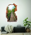 FOTOTAPETA 3D SAMOPRZYLEPNA naklejka ścienna MOST PRZEZ ZIELEŃ