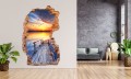 FOTOTAPETA 3D SAMOPRZYLEPNA naklejka ścienna POMOST I ZACHÓD SŁOŃCA