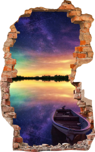 FOTOTAPETA 3D SAMOPRZYLEPNA naklejka ścienna BAJKOWE JEZIORO