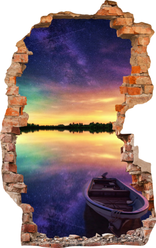 FOTOTAPETA 3D SAMOPRZYLEPNA naklejka ścienna BAJKOWE JEZIORO