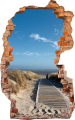 FOTOTAPETA 3D SAMOPRZYLEPNA naklejka ścienna KŁADKA NA PLAŻY