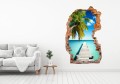 FOTOTAPETA 3D SAMOPRZYLEPNA naklejka ścienna POMOST I PALMA