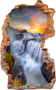 FOTOTAPETA 3D SAMOPRZYLEPNA naklejka ścienna OGROMNY WODOSPAD