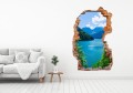 FOTOTAPETA 3D SAMOPRZYLEPNA naklejka ścienna BŁĘKITNE JEZIORO