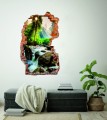FOTOTAPETA 3D SAMOPRZYLEPNA naklejka ścienna RZEKA Z MAŁYM WODOSPADEM