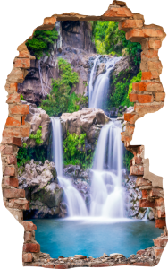 FOTOTAPETA 3D SAMOPRZYLEPNA naklejka ścienna MAŁE WODOSPADY