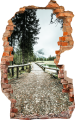 FOTOTAPETA 3D SAMOPRZYLEPNA naklejka ścienna LEŚNY MOST