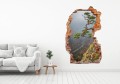 FOTOTAPETA 3D SAMOPRZYLEPNA naklejka ścienna DRZEWO NA KOŃCU ZBOCZA