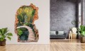 FOTOTAPETA 3D SAMOPRZYLEPNA naklejka ścienna MOST NAD RZEKĄ W LESIE