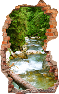 FOTOTAPETA 3D SAMOPRZYLEPNA naklejka ścienna RZEKA