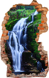 FOTOTAPETA 3D SAMOPRZYLEPNA naklejka ścienna NIESAMOWITY WODOSPAD