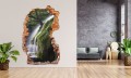 FOTOTAPETA 3D SAMOPRZYLEPNA naklejka ścienna WODOSPAD Z DRZEWEM NA ZBOCZU