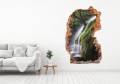 FOTOTAPETA 3D SAMOPRZYLEPNA naklejka ścienna WODOSPAD Z DRZEWEM NA ZBOCZU