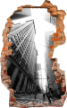 FOTOTAPETA 3D SAMOPRZYLEPNA naklejka ścienna WYSOKIE BUDYNKI W MIEŚCIE