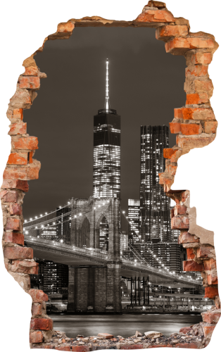 FOTOTAPETA 3D SAMOPRZYLEPNA naklejka ścienna MOST I MIASTO
