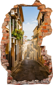 FOTOTAPETA 3D SAMOPRZYLEPNA naklejka ścienna ULICZKA