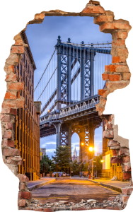 FOTOTAPETA 3D SAMOPRZYLEPNA naklejka ścienna OŚWIETLONY MOST