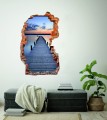FOTOTAPETA 3D SAMOPRZYLEPNA naklejka ścienna  ZACHÓD SŁOŃCA I POMOST