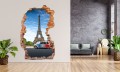 FOTOTAPETA 3D SAMOPRZYLEPNA naklejka ścienna WIDOK WIEŻĘ EIFFLA