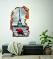 FOTOTAPETA 3D SAMOPRZYLEPNA naklejka ścienna CZERWONY PARYSKI PARASOL