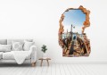 FOTOTAPETA 3D SAMOPRZYLEPNA naklejka ścienna MAŁY DREWNIANY POMOST
