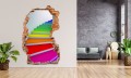 FOTOTAPETA 3D SAMOPRZYLEPNA naklejka ścienna KOLOROWE SCHODY
