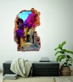 FOTOTAPETA 3D SAMOPRZYLEPNA naklejka ścienna KOLOROWA ULICA