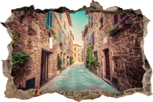 FOTOTAPETA 3D SAMOPRZYLEPNA naklejka ścienna ULICZKA MIASTA