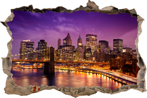FOTOTAPETA 3D SAMOPRZYLEPNA naklejka ścienna NIESAMOWITE NIEBO NAD NEW YORK