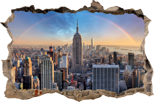 FOTOTAPETA 3D SAMOPRZYLEPNA naklejka ścienna WIDOK NA NEW YORK