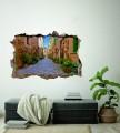 FOTOTAPETA 3D SAMOPRZYLEPNA naklejka ścienna ULICZKA W ZIELENI