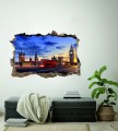 FOTOTAPETA 3D SAMOPRZYLEPNA naklejka ścienna AUTOBUS W LONDYNIE NOCĄ