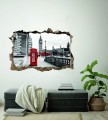 FOTOTAPETA 3D SAMOPRZYLEPNA naklejka ścienna BUDKA TELEFONICZNA LONDYN