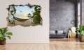 FOTOTAPETA 3D SAMOPRZYLEPNA naklejka ścienna HAMAK NA PLAŻY W TROPIKACH