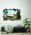 FOTOTAPETA 3D SAMOPRZYLEPNA naklejka ścienna HAMAK NA PLAŻY W TROPIKACH