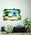 FOTOTAPETA 3D SAMOPRZYLEPNA naklejka ścienna PLAŻA TROPIKALNA